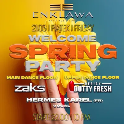 SPRING PARTY w klubowych beatach | PIĄTEK 21.03 SPRING PARTY w klubowych beatach | PIĄTEK 21.03